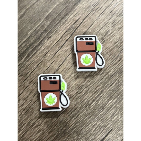 CROCS Accessories - Weed Gas Pump Marijuana Cannabis Charm For Crocs Shoe Charms - 2 Pieces